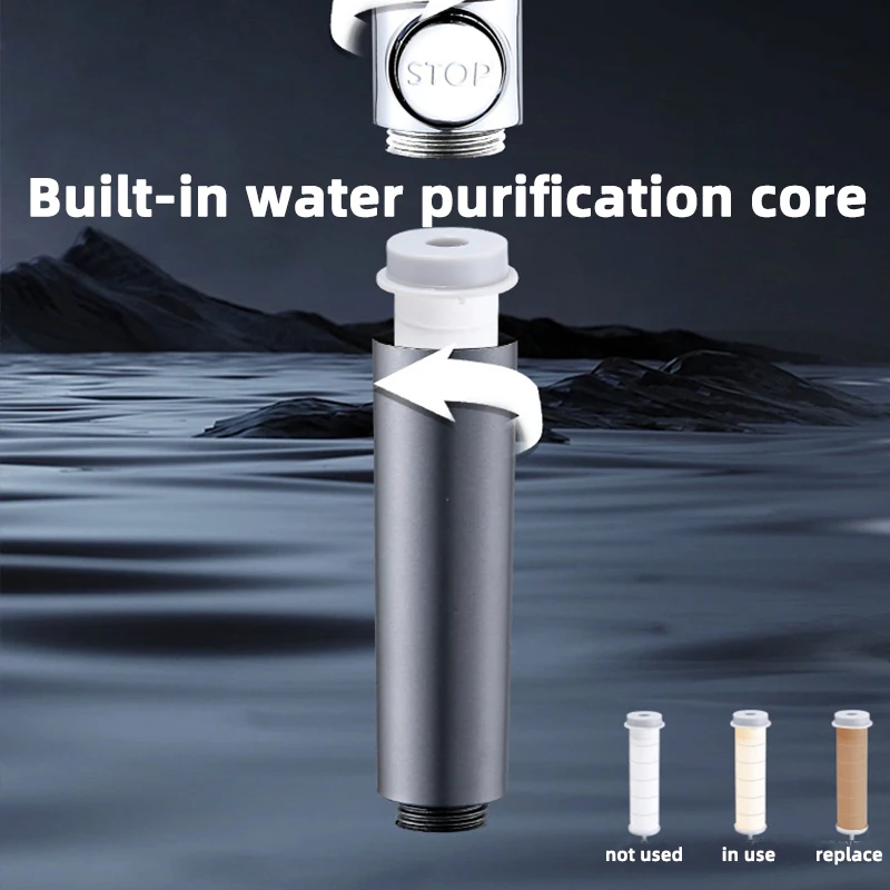 Modern portable Shower for the bathroom Xiaomi tap for Shower head water purifier filter high pressure shower hose rainfall knob