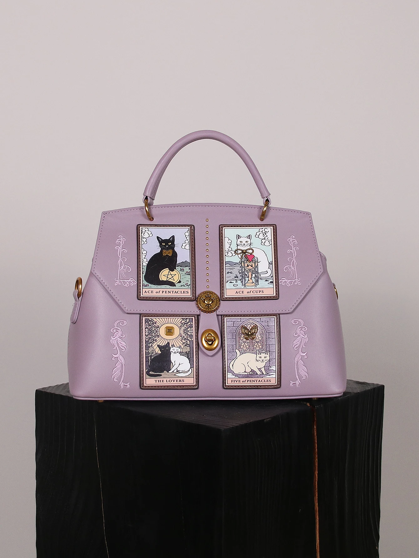 Vintage and Luxury Handheld Tote Bag with Exquisite Embroidery and Fashion Cat Pattern 2026 Women's Newly Trendy Crossbody Bag