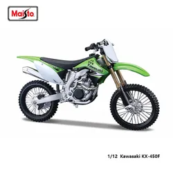 Maisto 1:12 Kawasaki Ninja KX450F moto classica marca autentica licenza modello pressofuso giocattolo da collezione regalo