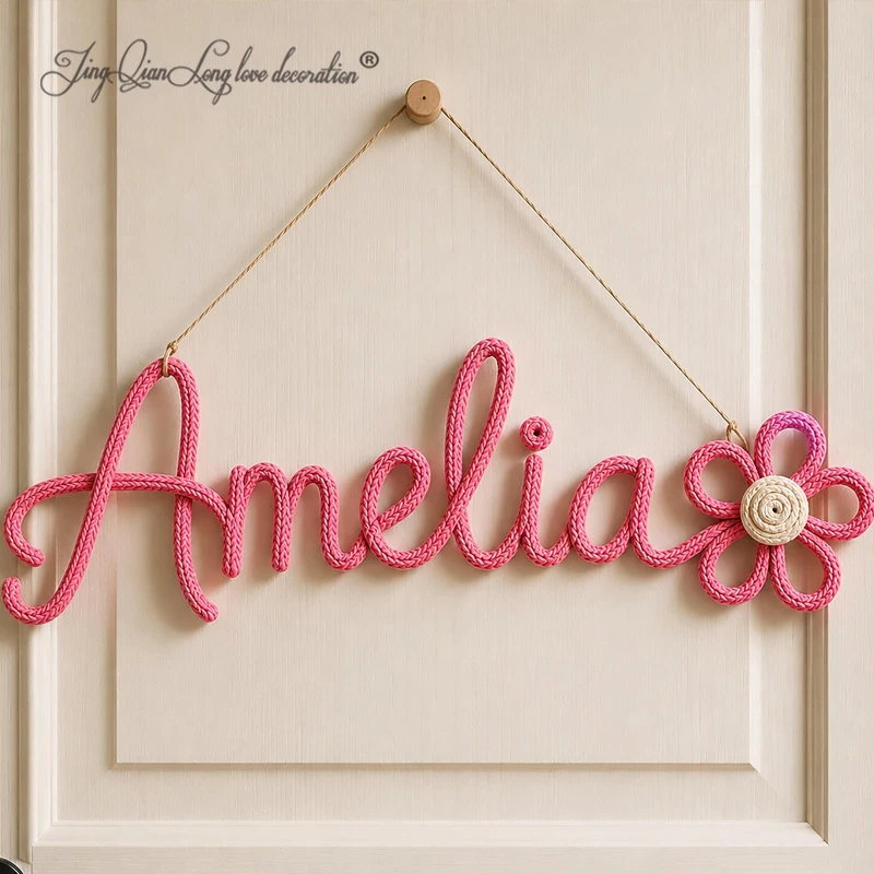 Personalisierte Holz-Namensschilder für Kinderzimmer, Babyzimmer-Dekoration, Personalisiertes Namensschild für Kinderzimmer