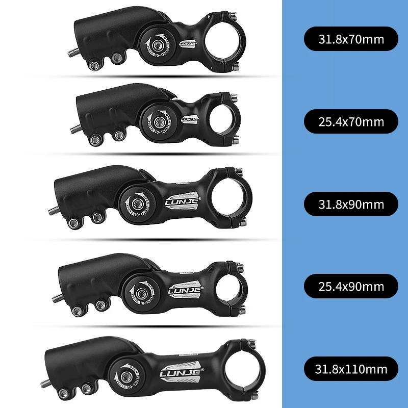 

Adjustable Bicycle Stem 25.4/31.8mm Handlebar Riser Extension Adapter 3D forging MBT Aluminum Alloy Bike Parts