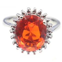 Buy 4 Get 1 Free 17x15mm Pink Kunzite Iolite Peridot Morganite Spessartine Garnet London Blue Topaz Daily Wear Silver Rings