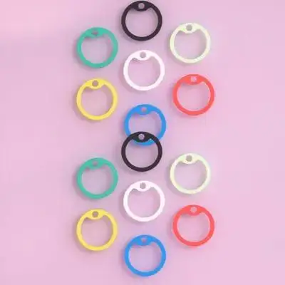 

14Pcs Pet Dog Tag Silicone Silent Rings Mute Hoops Durable Wear Resistant Name Tag Protector Pet Id Accessories