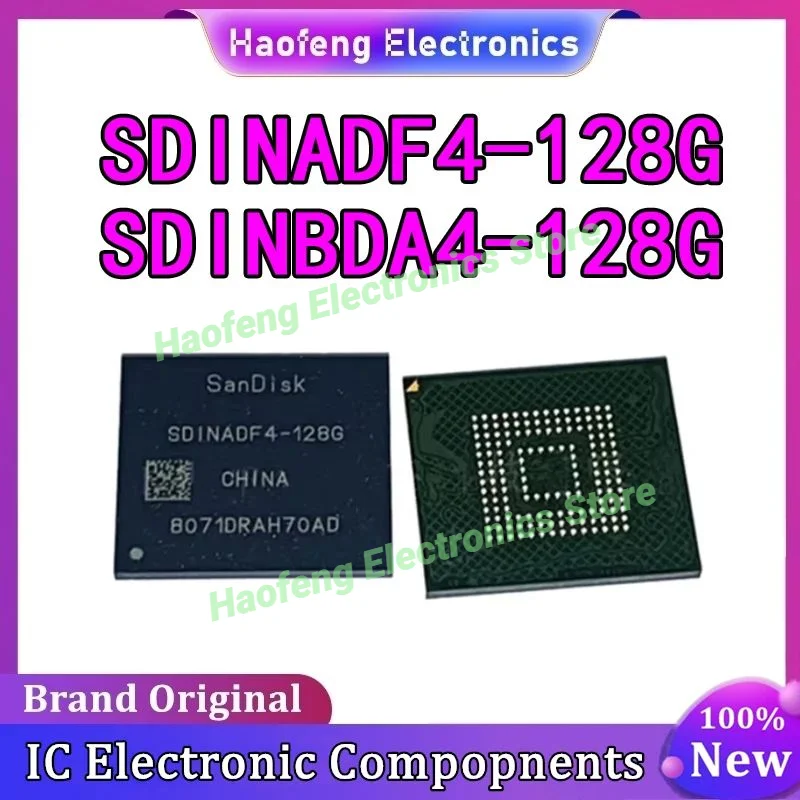 

SDINADF4-128G SDINBDA4-128G для UFS 5,1 128 ГБ BGA153 EMMC микросхема 100% новый оригинальный в наличии