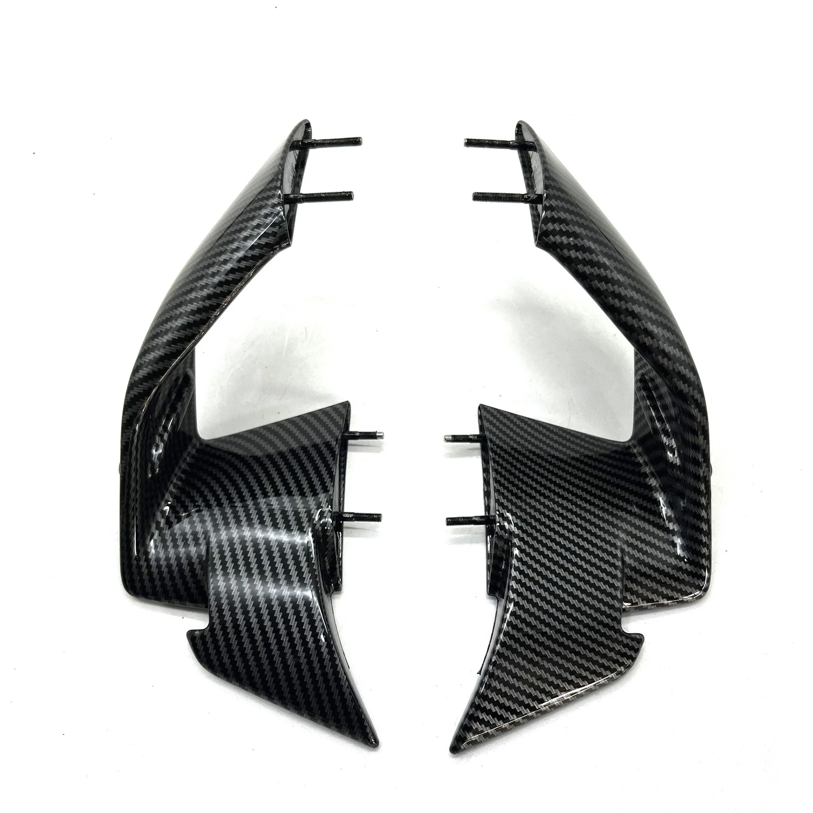 Motorcycle Accessories Fairing Side Winglet Aerodynamic Wing Deflector Spoiler ABS Carbon Fiber For BMW S1000RR 2023 2024