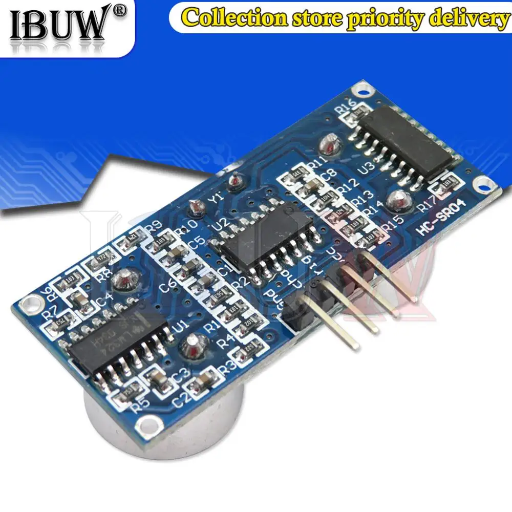 5PCS 초음파 모듈 HC-SR04 Arduino 초음파 파 탐지기 범위 모듈 용 거리 측정 변환기 센서