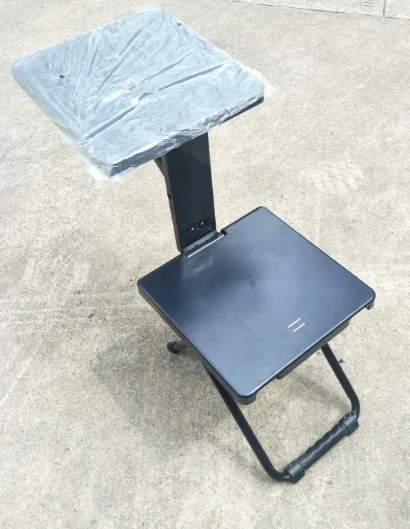 Partially foldable small table outdoor portable Maza writing chair