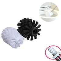 Universal Replacement Toilet Brush Head Holder White Black Clean Spare Tools Toilet Bowl Brush Home Bathroom Supplies