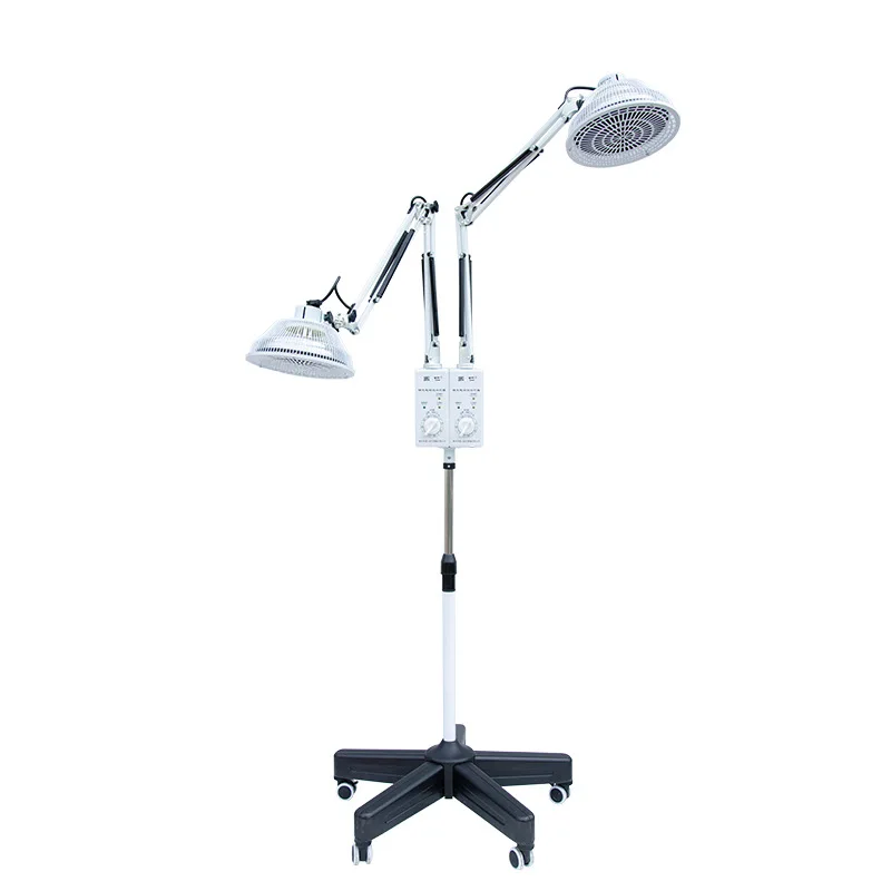 Double-head electromagnetic wave therapeutic instrument, medical baking lamp, household far-infrared magic lamp