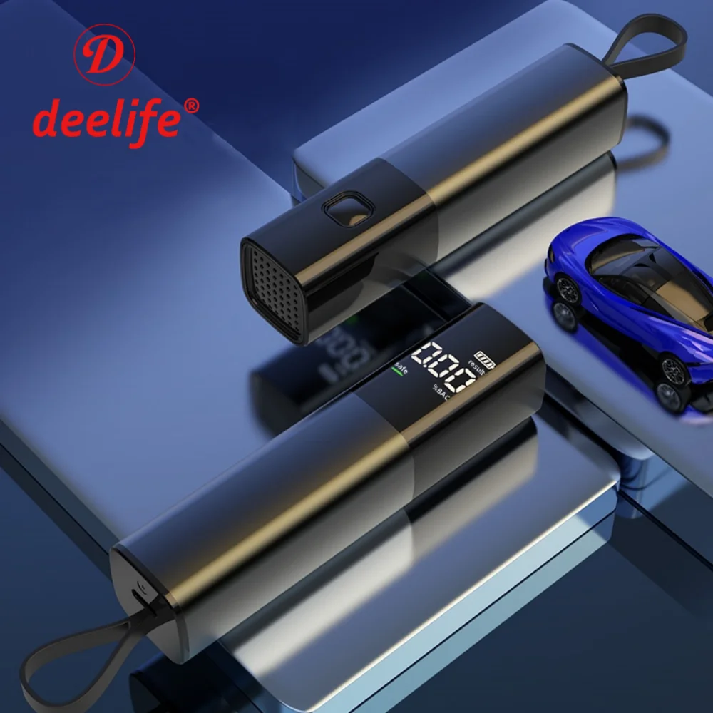 Deelife Alcohol Tester Accurate Digital Breathalyzer for Driver Alcohol Breath Test