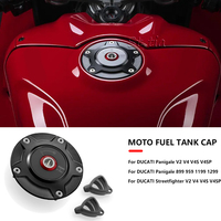 New For DUCATI Diavel V4 2023 Streetfighter V2 Panigale 1199 1299 899 959 CNC Motorcycle Fuel Gas Tank Cap With Key Airbox Cover