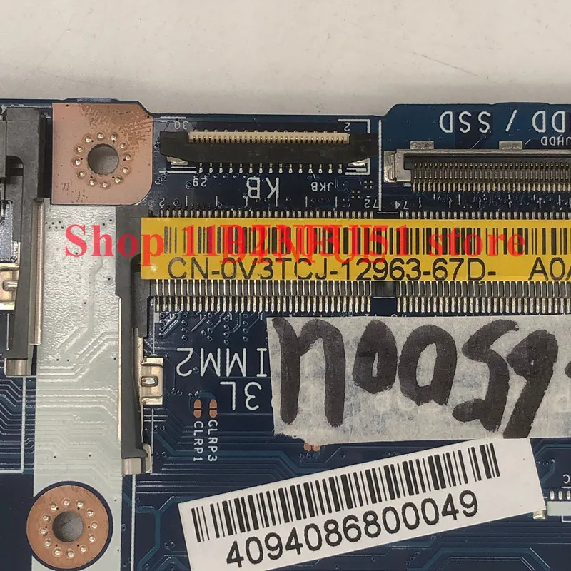 CN-0V3TCJ 0V3TCJ V3TCJ With SR2EZ I7-6500U CPU Mainboard AAP01 LA-C901P For DELL 13 R2 Laptop Motherboard N16P-GX-A2 100% Tested