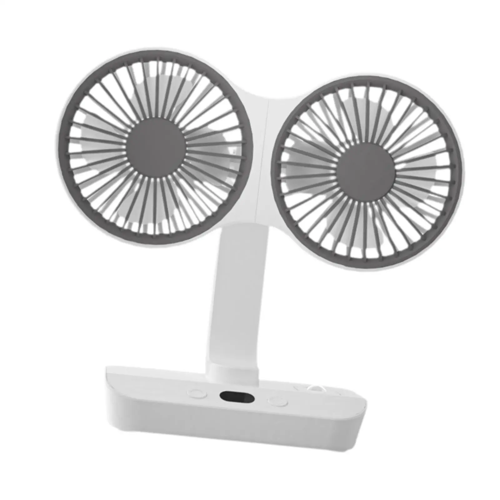 USB Fan Desk Fan 2 Heads Quiet Office Desk Fan for Outdoor Desktop Bedroom