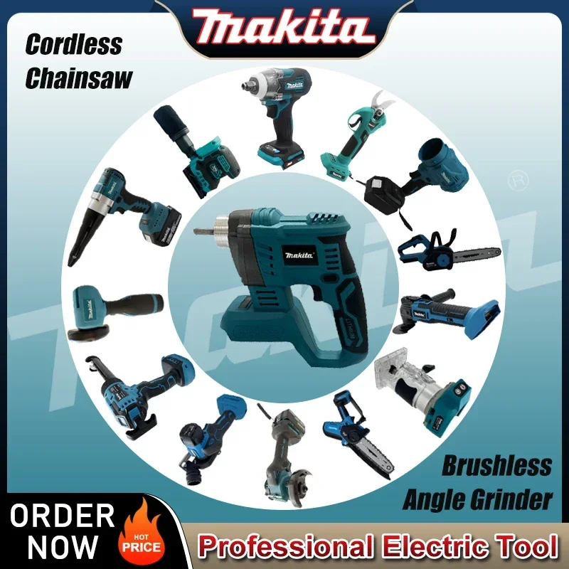 

Makita Multifunctional Power Tools:Electric Trimmer,Three-inch Cutter,Electric Air Pump,Tile Laying Machine,Electric Grease Gun
