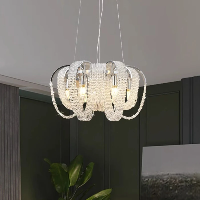 Home Decorationpendant Lights, Luxury Crystal Living Room Chandelier Bedroom Pendant Lamp Ceiling Light Indoor Lighting