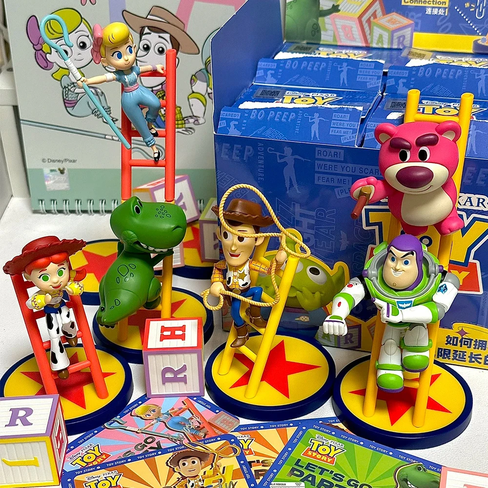 Disney Toy Story Ladder Building Block Series  Blind Box Cute Doll Collection Toy Home Decor Surprise Box Surprise Bag Toy Gifts