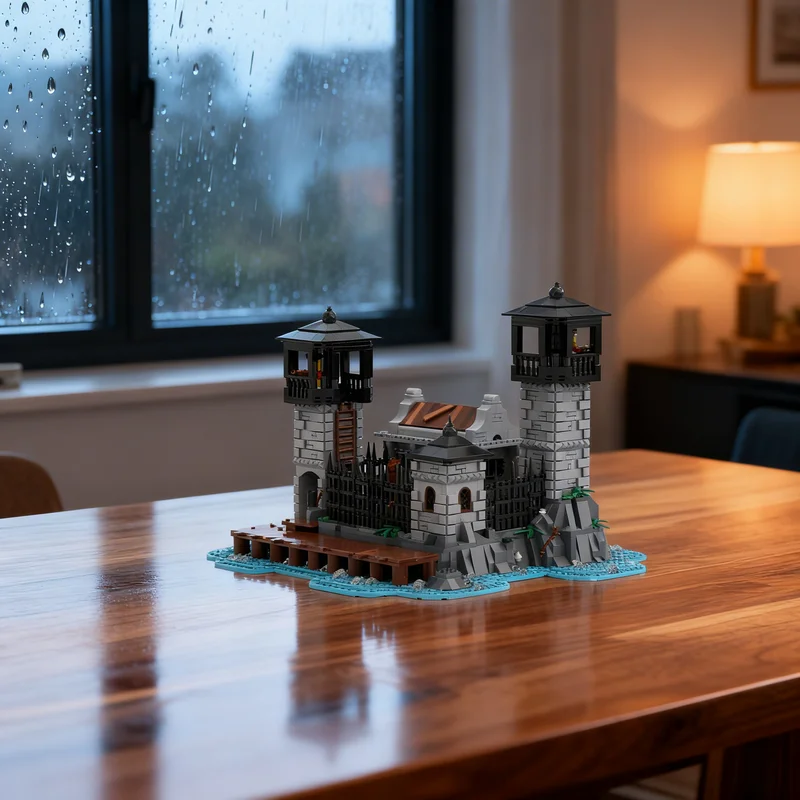 

2464pcs MOC Prison Isle Pirates Model Building Blocks DIY Gift Creative Collectible Display Decor Premium Adult Kids Desk Home