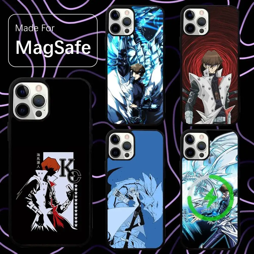 

Y-Yu Gi OhKaiba Seto Kisara Phone Case For iPhone 16,15,14,13,12,11,Pro,Max,Plus,Mini,SE New Magsafe Magnetic Wireless Charging
