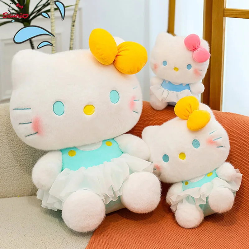 

Sanrio New Cartoon Cute Ballet Skirt Hello Kitty Doll Plush Toy Girl Gift Cartoon Kt Cat Plush Pillow Decorative Ornaments Doll.