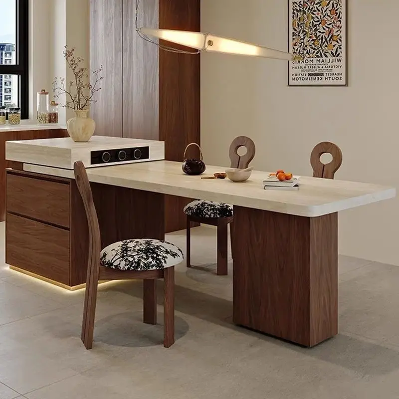 Kitchen Extendable Dining Table Minimalist Unique Living Room Dining Table Restaurant Modern Mesas De Jantar Furniture For Home