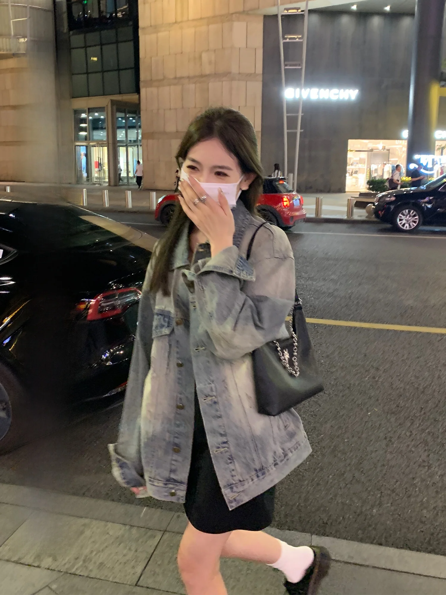 

Винтажная джинсовая куртка Hhi Sydney Park для женщин, весна-осень, свободный крой, повседневный стиль, модная, из качественного материала, стандартная длина