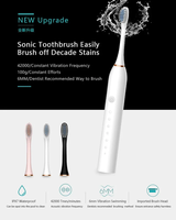 Sonic Electric toothbrush Adult children automatic toothbrush Rechargeable With 4 heads replacement IPX7 Tooth Brush