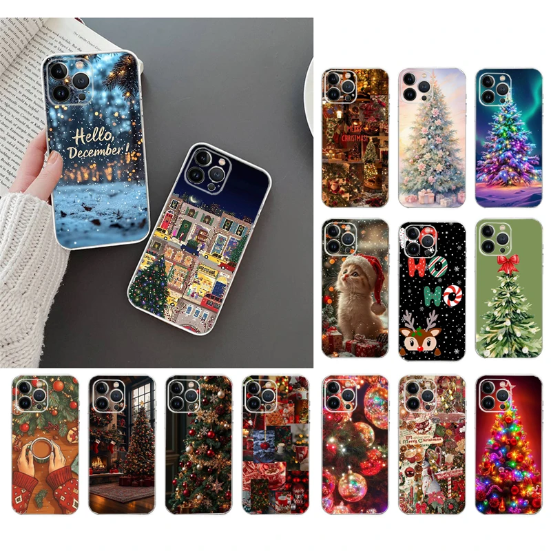 

Phone Case For iphone 17 Pro Max 17 Air 16 15 14 13 Pro Max 15 16 Pro 15Plus Christmas Tree