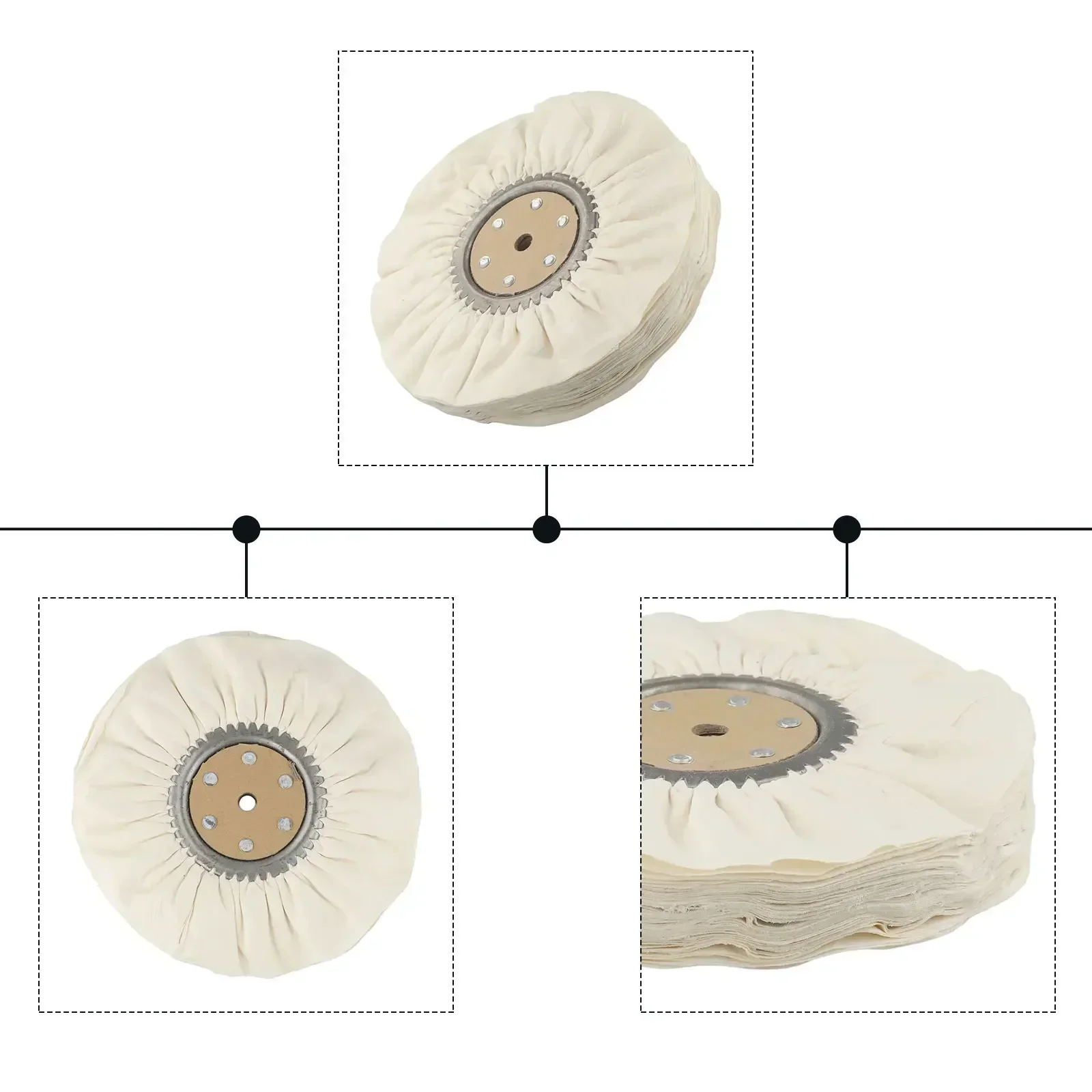 

Polishing Wind Wheel Feather-proof Cloth Iron Core For Metal Wood Abrasive Tool 300mm Feather-proof Cloth Polishing Tool