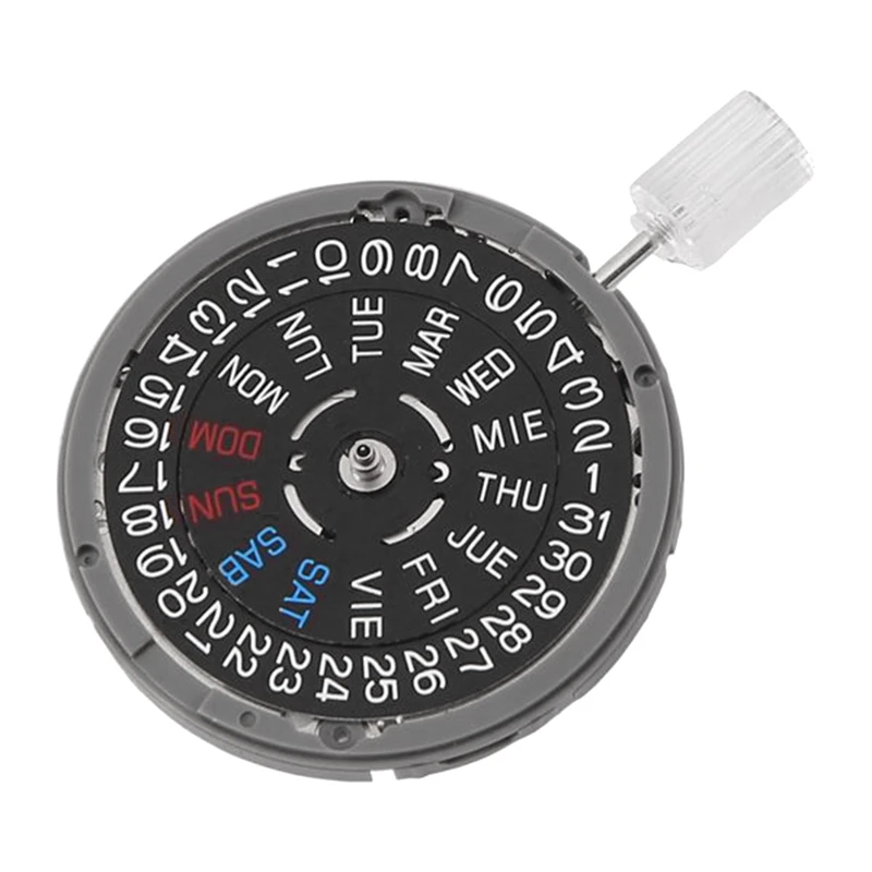 NH36 Automatic Movement NH36A Self-Winding Mechanical Quick Date/Day Setting 3.8 O'clock Crown 24 Jewels