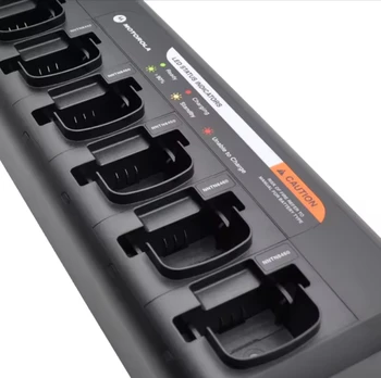 Groothandel op maat gemaakte zesweg universele oplader 6-eenheid snellader compatibel met Motorola dep450 dp1400 cp200d dp4800 dp4801e