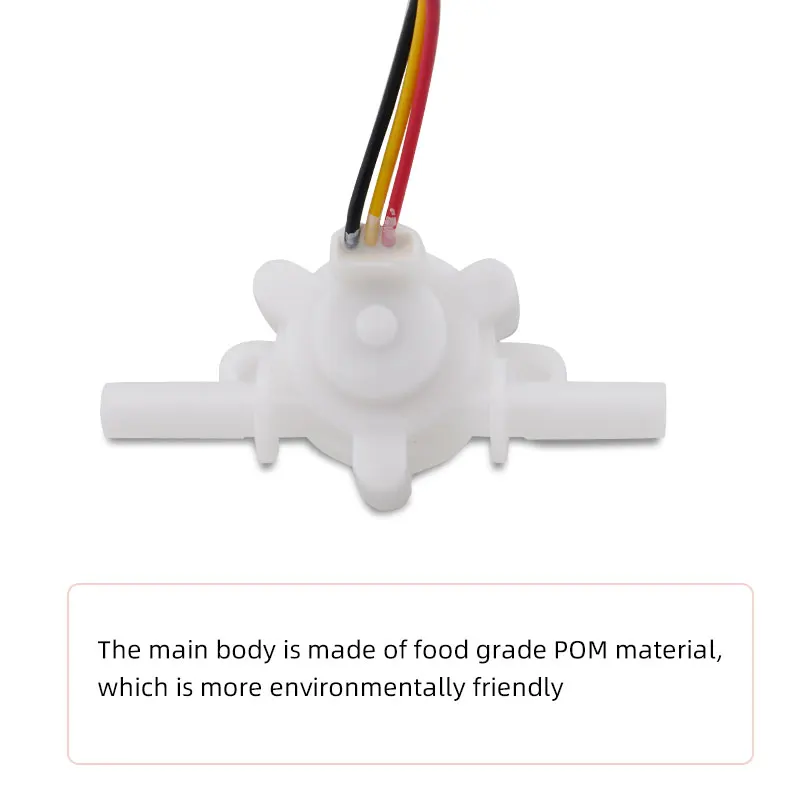 Waterstroomsensor Voor Voedselkwaliteit Plastic Gebruikt In Sapmachines, Biermachines DC5-24V, Meetbereik 0,3-3L/Min Instrument