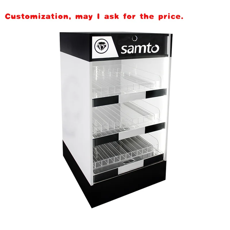 

custom.Tinya Custom Morden Led Lighting Chewing Marketing Promo Display Stand Items Smoke Shops