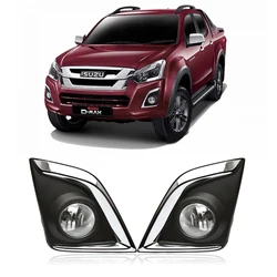 Fog Lamp Assembly For Isuzu D-MAX CV-CROSS HI-LANDER 4 2016 2017 2018 2019 Car Driving Light With Harness Switch Accessories