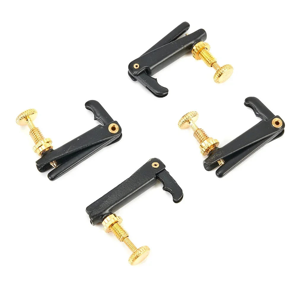 

4 Metal Violin Trimmers String Trimmers Black Calling For 4/4/4/4 Violin Screw Instrument Components