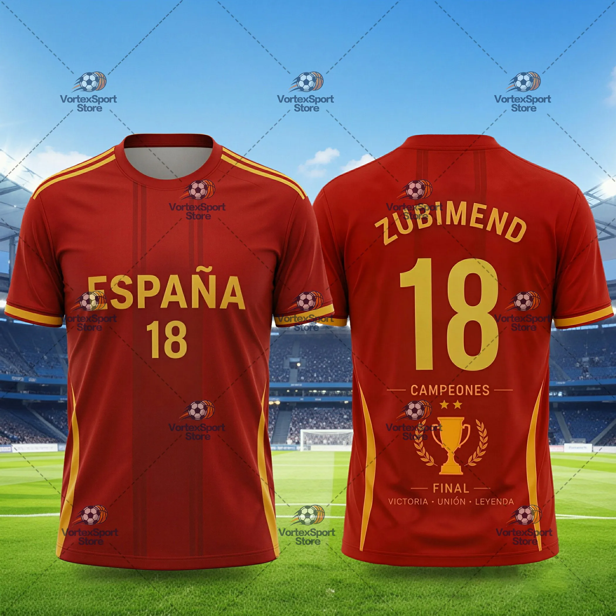 Yamal 2026 Nr. 19 Fußball Schnelltrocknendes T-Shirt Eltern-Kind Kurzarm Rundhals Spanien Fußballmeisterschaft Feier-Trikot – Detail 14