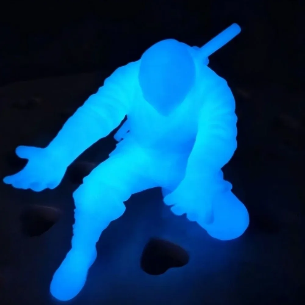 3D Printed Luminous Ninja Pen Holder Multi-Functional Ninja Character Ninja Shaped Pen Stand Plastic Desktop Organizer Office