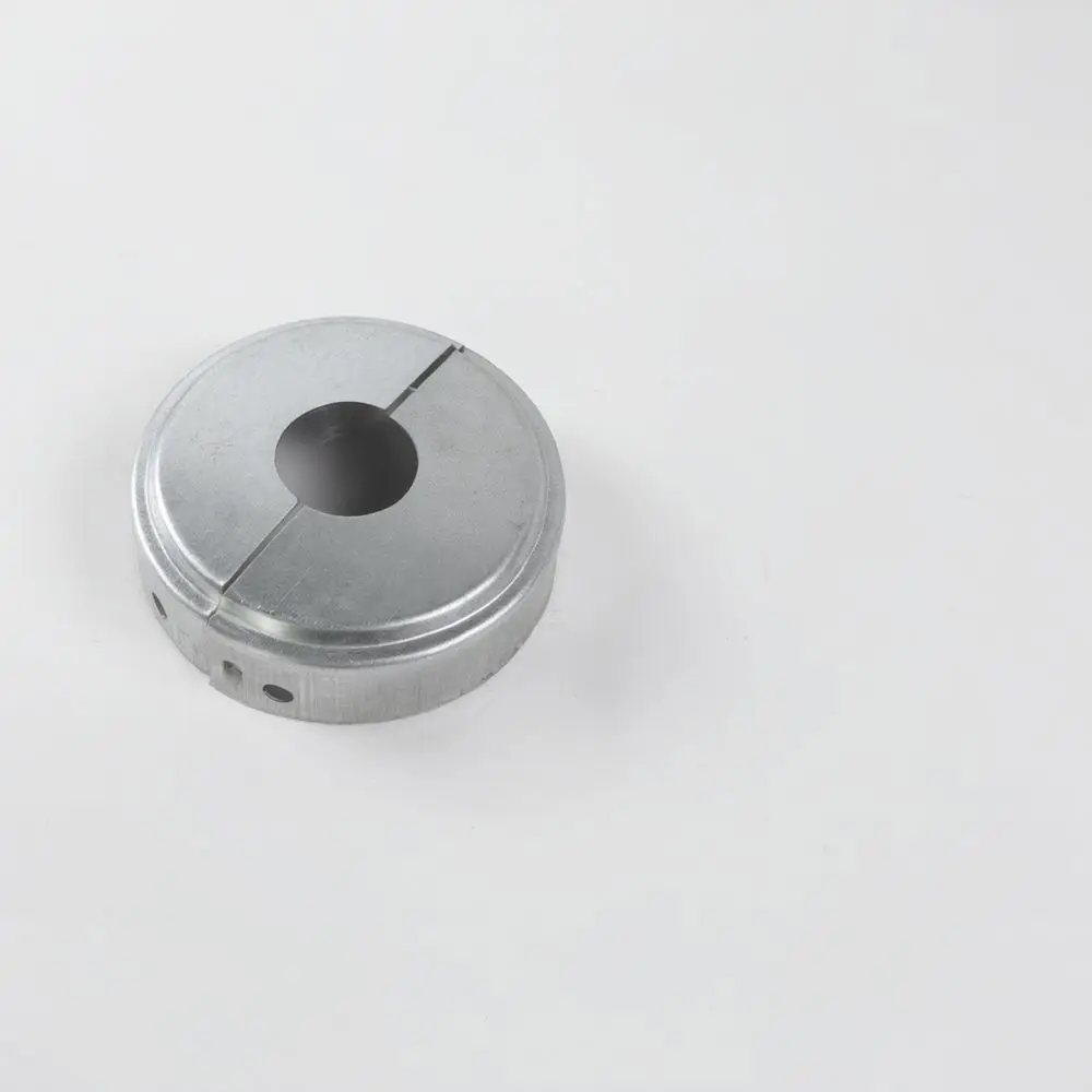 Durable Galvanized Round Pipe Decorative Cover Split Design Iron Base Trim For Outdoor Garden Railing Protection