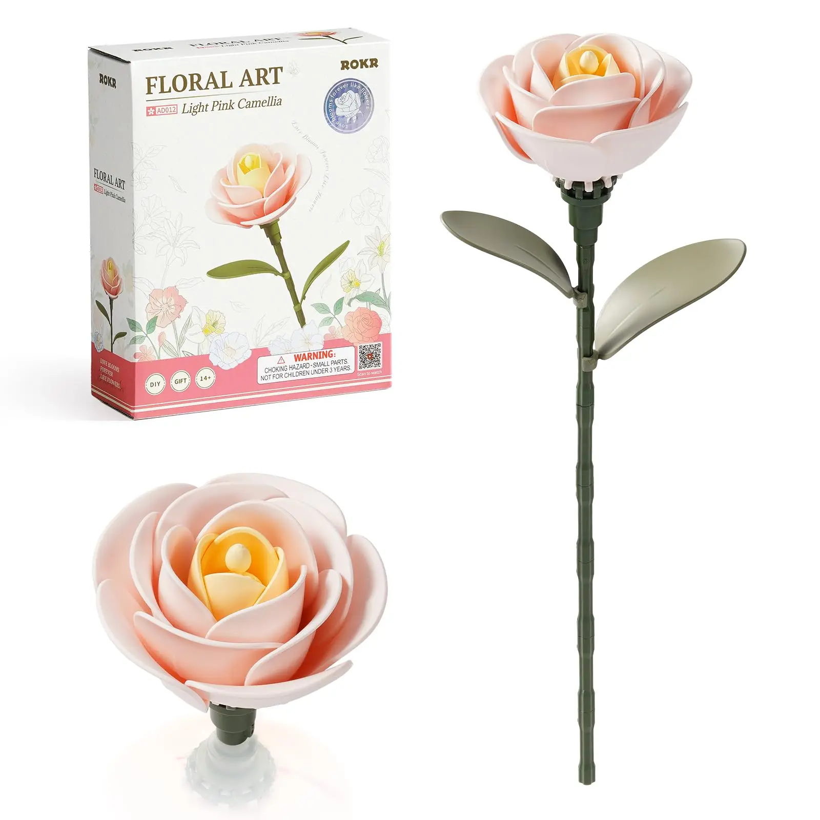 

Robotime Rokr цветочная художественная серия одиночный цветок DIY цветочные букеты строительные блоки ремесла ботаническая коллекция подарки для женщин