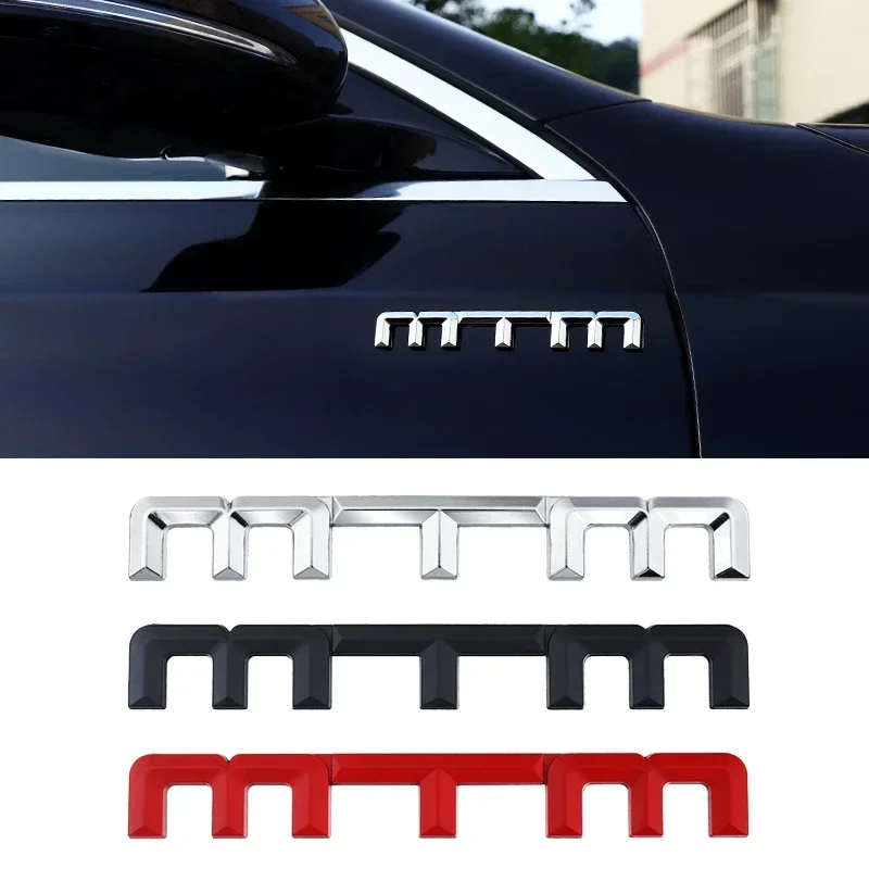 3D Metal MTM Logo Car Body Side Badge Rear Trunk Emblem Sticker for Volkswagen VW Golf Passat Jetta Touareg Tiguan Polo CC Bora