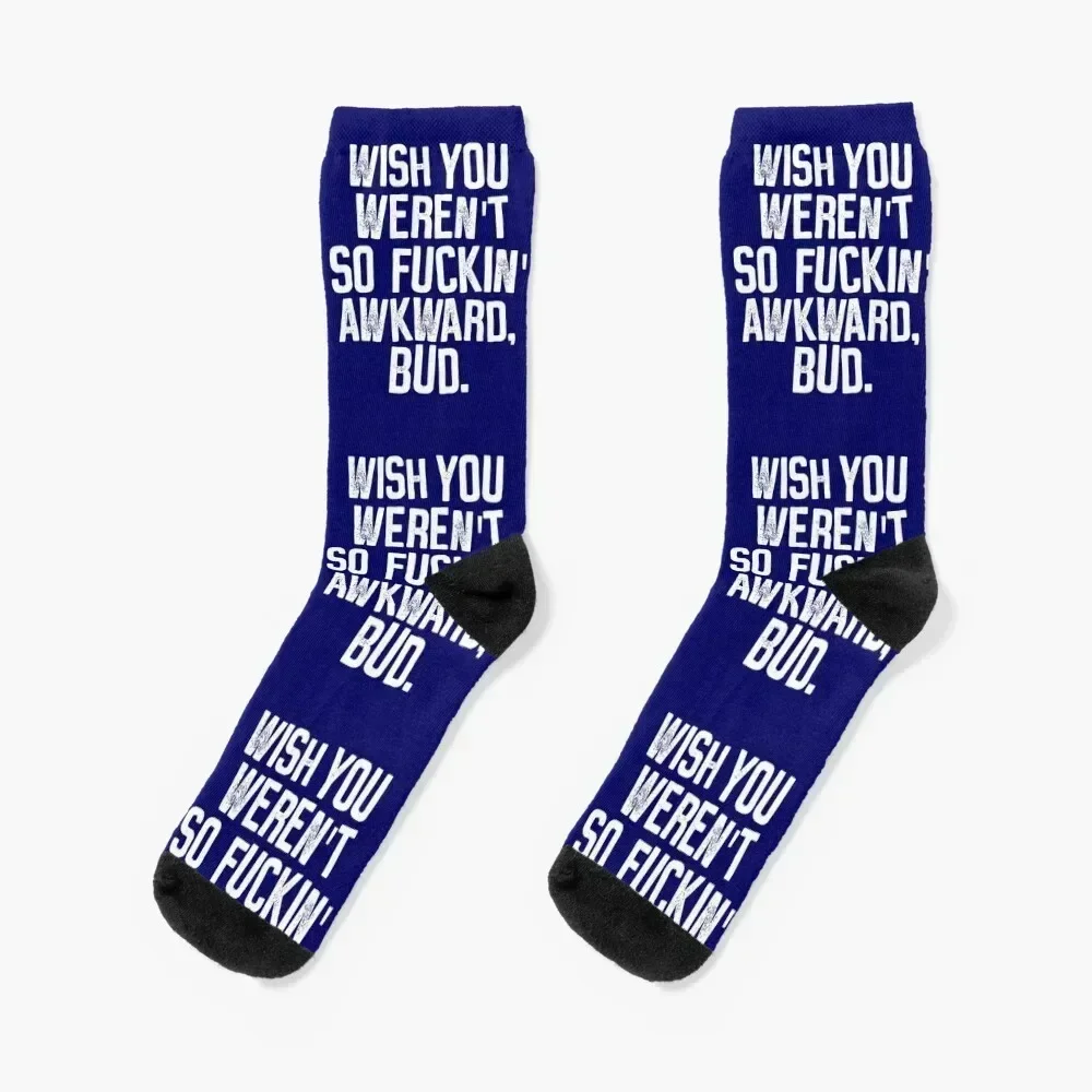 Wish You Werent So Awkward Socks Novelties Sports Toe sports fashionable Woman Socks Men's