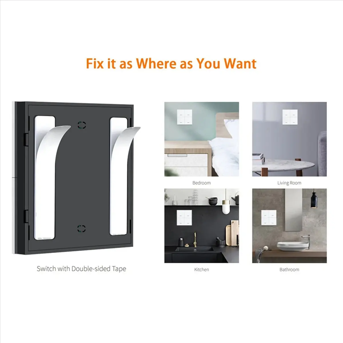 4X Tuya ZigBee Smart Scene Switch 4 Gang Smart Switch 12 Scene Switch Push Button Controller Supports Home Assistant