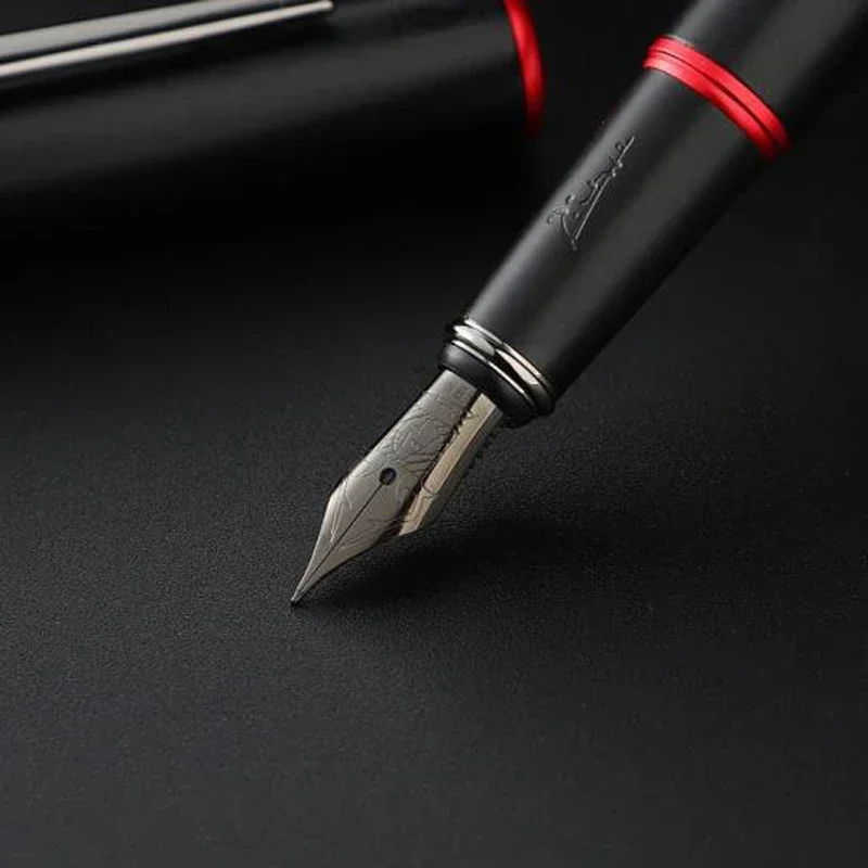

Picasso Pimio 916 Matte Black Metal EF/M/Bent Nib 0.38/0.6/1.0mm Fountain Pen Ink Pen Luxurious Writing Gift Pen Set
