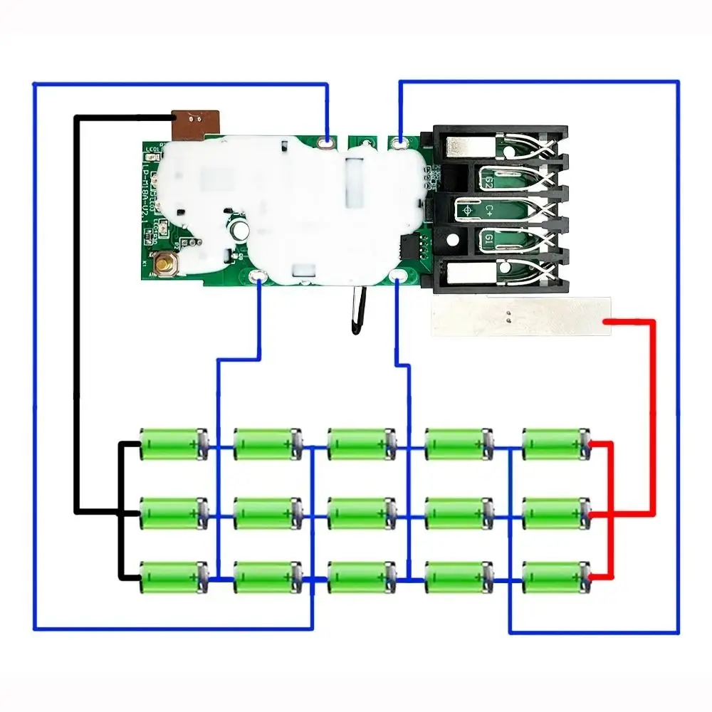 18650 18V Battery Charging Protection Board Overheat Protection Overvoltage Protection Protection Circuit Board for Milwaukee