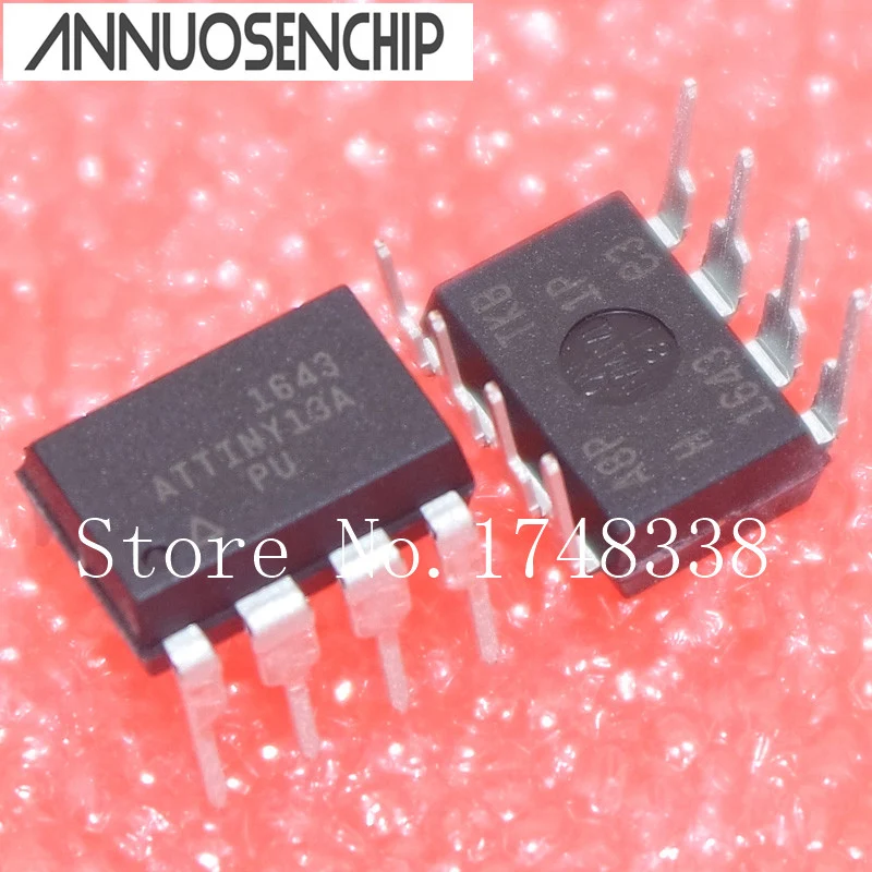 10-500PCS ATTINY13A-PU ATTINY13A PU DIP DIP8  ATTINY13 Free Shipping