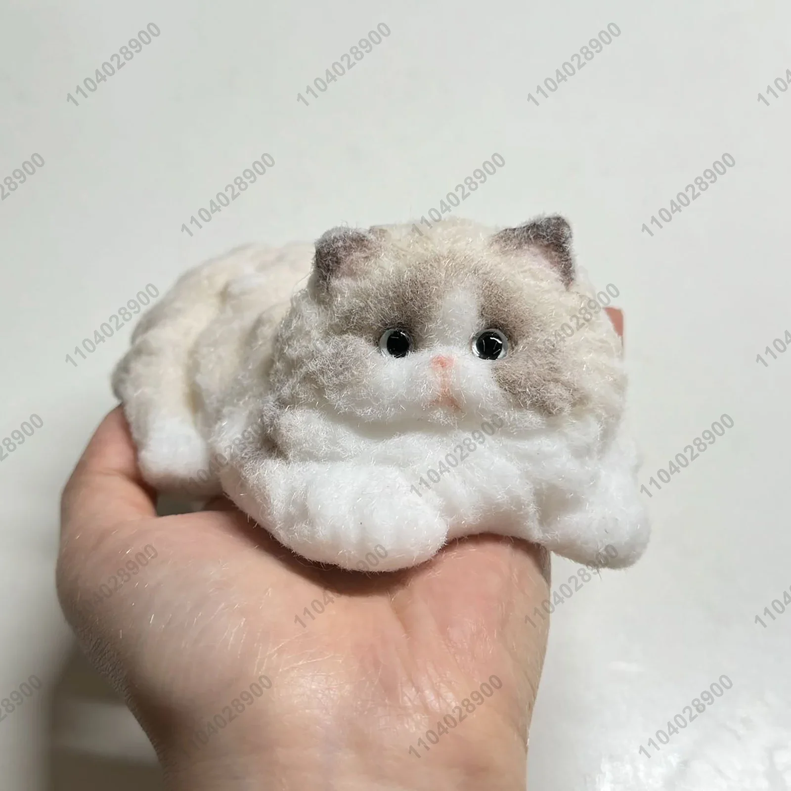 Perzische kat Taba Squishy siliconen handgemaakte langharige kat Kitty Kitten Squeeze Toy Mochi Toy Hand Relax Stress Release Gift Toy