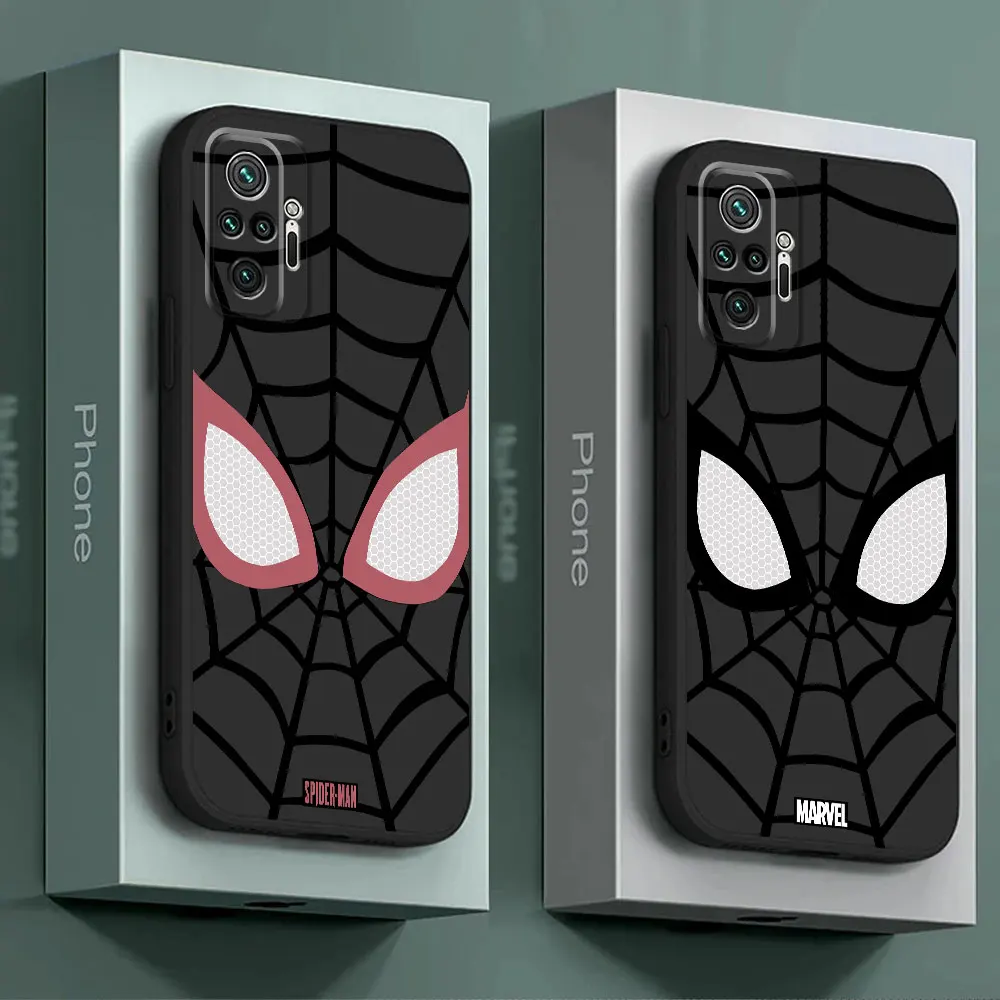 Marvel Spider Man Phone Case for Redmi Note 7 8 Pro 8T 9 Pro 9S 10 4G 5G 10 11S 10 11 12 13Pro 10Lite 12 13ProPlus5G 12 13 4G 5G