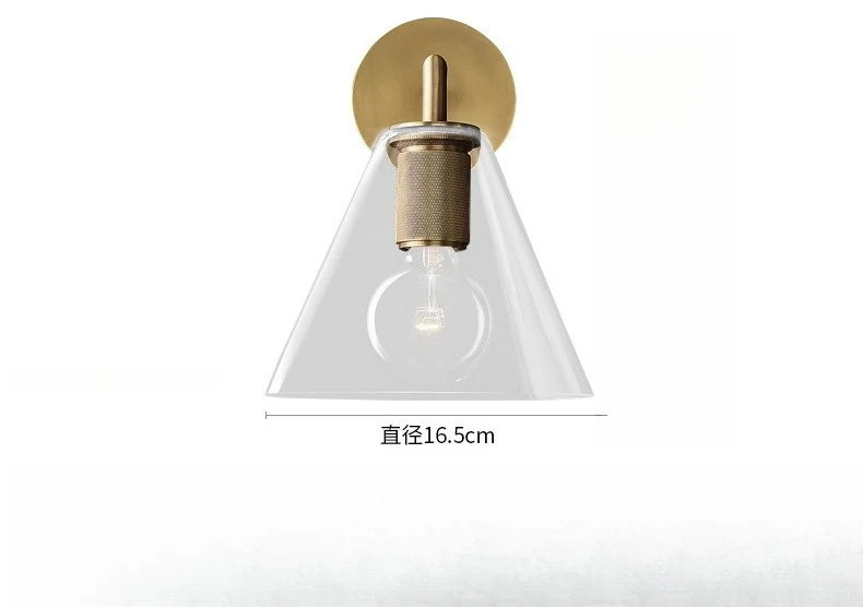 

Head wall lamp designer light luxury background wall aisle corridor personalized glass