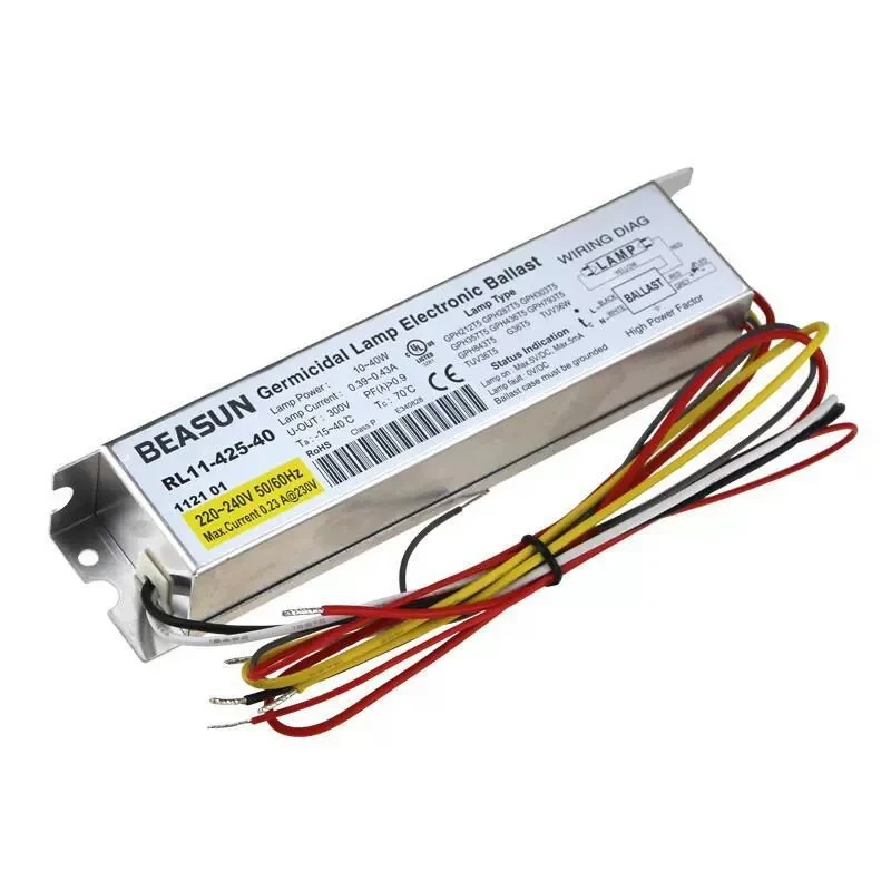 Imagem -03 - Lâmpada de Desinfecção uv Reator Eletrônico Tubo Ultravioleta tipo Universal Rl11425-40 Yl1-425-40 10-41w