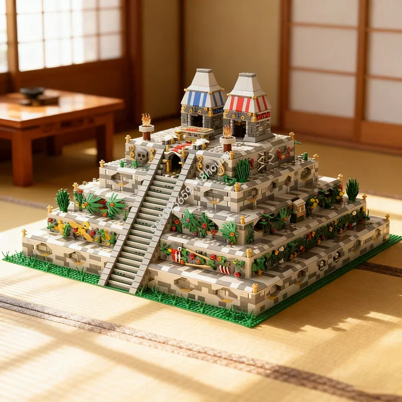 

8056pcs MOC Aztec Pyramid City Jungleed Model Building Blocks Toy Architecture Assemble DIY Festivals Gifts Idea Birthday