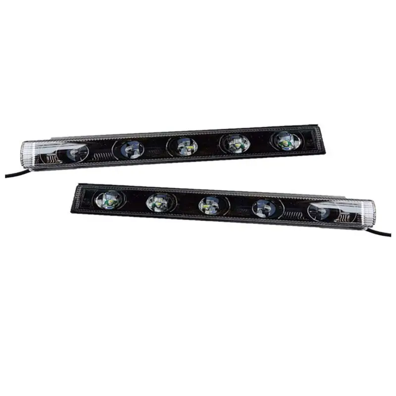 

Prominent 2 PCS Front Bumper DRL LED Daytime Running Light Indicator Lamp Plastic For W463 G500 G550 G65 G63 AMG 2